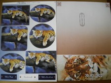 Beautiful Pollyanna Pickering Wildlife Die Cut Toppers. 'Leopard 23' (737) 