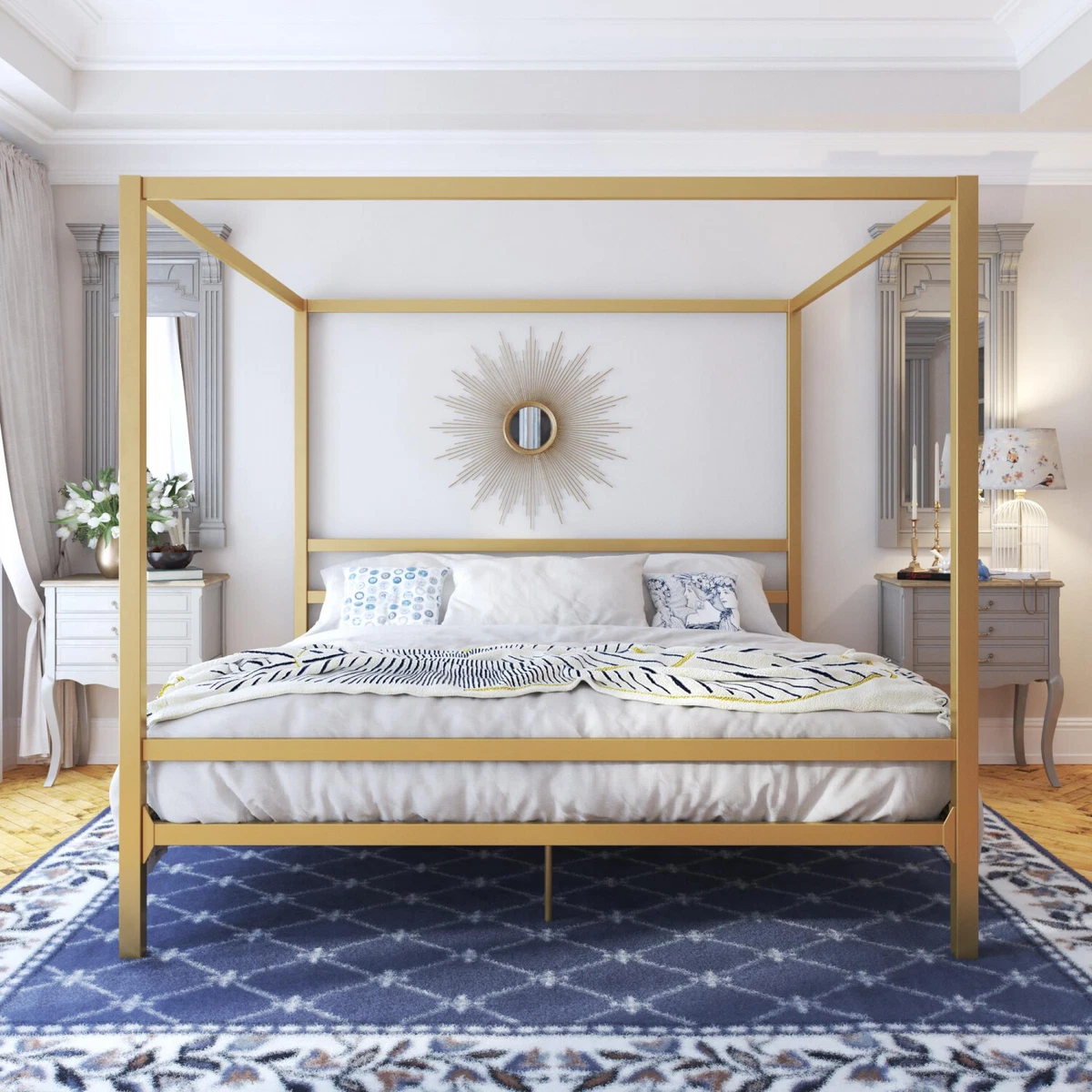 Canopy gold bed deals