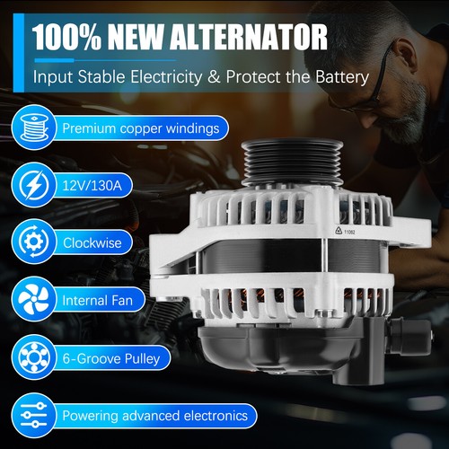 New Alternator for 2004-2007 Saturn Vue V6 3.5L 31100-RDM-A01 104210-4310 11062 - Picture 7 of 13