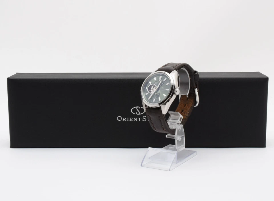 [EXCELLENT+5 /BOX] Orient Star WZ0121DK Green Semi Skeleton Automatic Mens Watch - Image 2 of 4