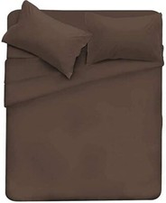 Completo Lenzuola Set in Morbida Microfibra Tinta unita No stiro morbido