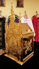 Traditional Gothic Tabernacle + All Goldplated + Shipping Available + chalice co