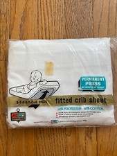 RARE Vintage Kmart baby crib fitted white sheet Nursery Sealed Troy, Michigan