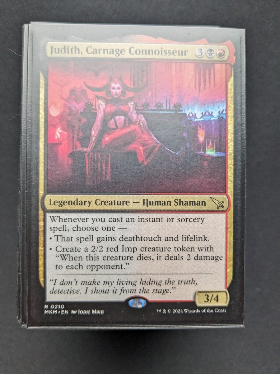 MTG EDH Commander Deck - Judith, Carnage Connoisseur - Rares