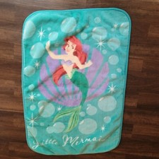 Disney Little Mermaid Plush Fleece Luxe Baby Toddler Blanket Soft Thick Heavy