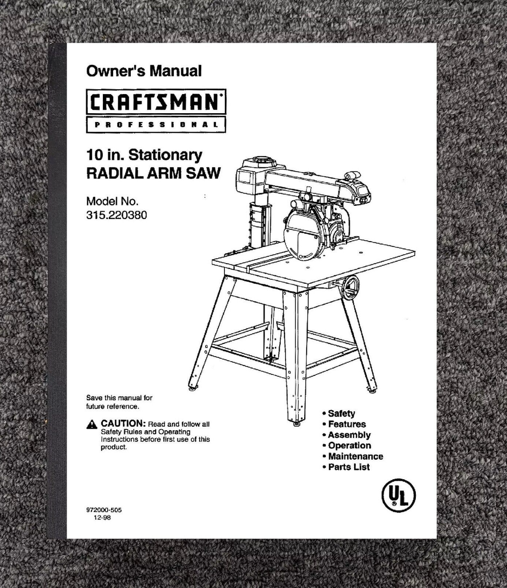 How To Use A Craftsman Radial Arm Saw