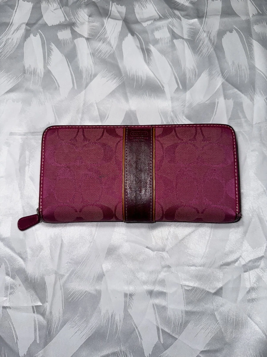 Hot pink shop coach wallet