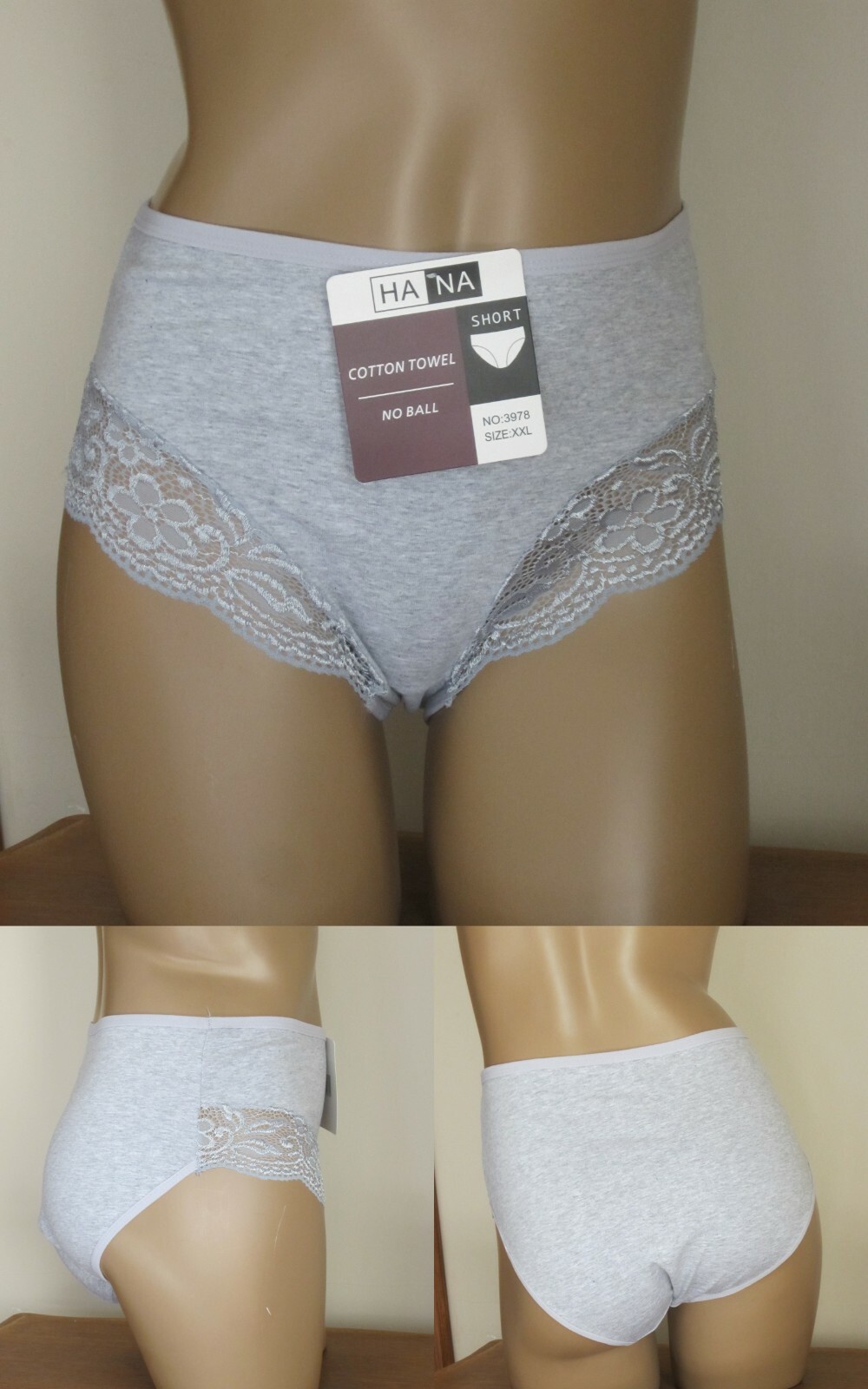 Lote De 2 Bragas 95% Algodón T46/48 Ropa Interior Mujer Nueva (1)