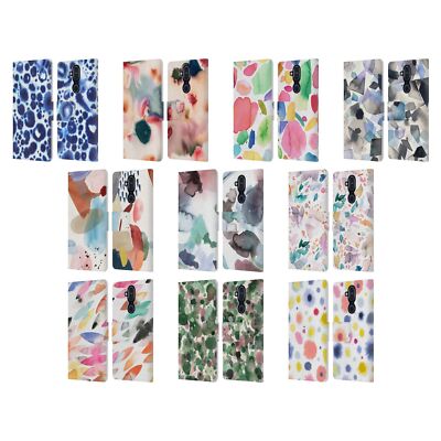 OFFICIAL NINOLA PATTERN ABSTRACT LEATHER BOOK WALLET CASE COVER FOR NOKIA PHONES