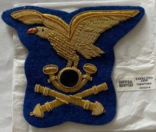  FREGIO ARTIGLIERIA  ALPINO FONDO BLU in  canottiglia