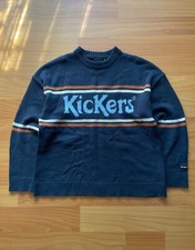 Kickers Knitted Logo Vintage Sweater Y2K Street Style Navy Men's Size: S