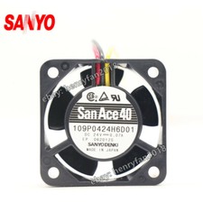 SANYO 109P0424H6D01 Fan 24VDC 0.07A 40 40 20MM 3-wires Fanuc Cooling Fan San Ace