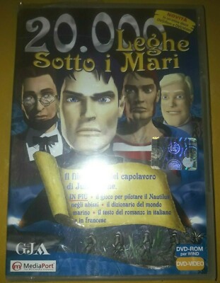 DVD-ROM - 20.000 LEGHE SOTTO I MARI film 3d + gioco + testo romanzo
