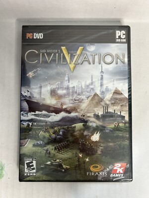 Sid Meier's Civilization V PC DVD-ROM *New Sealed* 2010
