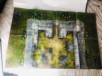 HorrorClix Karte Burgruine und Karneval doppelseitig Vintage Horror Clix