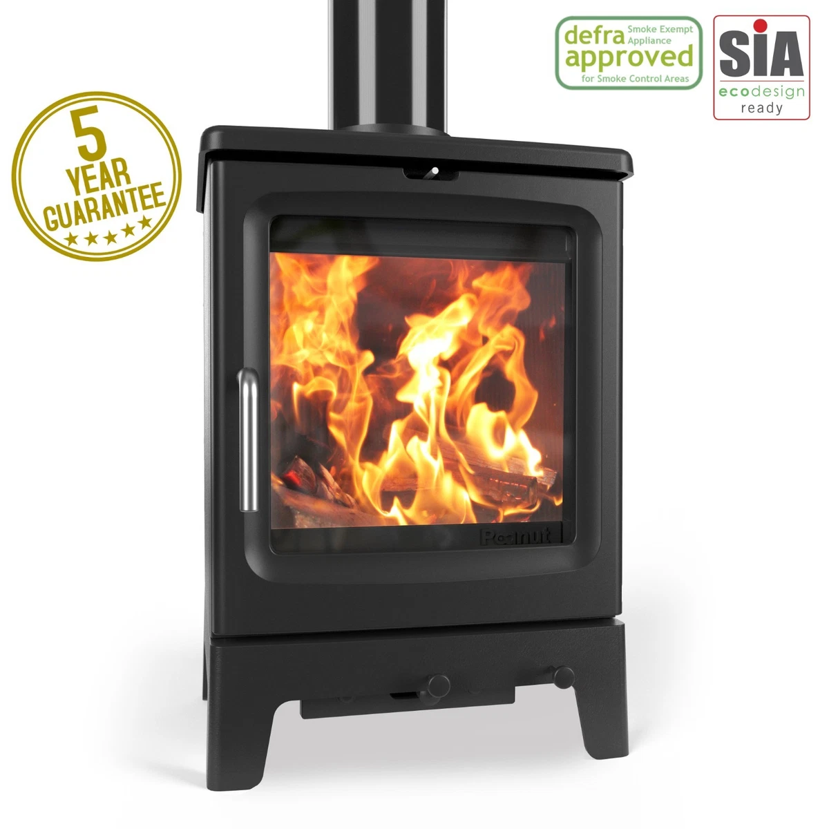Saltfire Peanut Wood Burning Stoves DEFRA Eco Design Ecodesign Ready 5kW  and 8kW | eBay