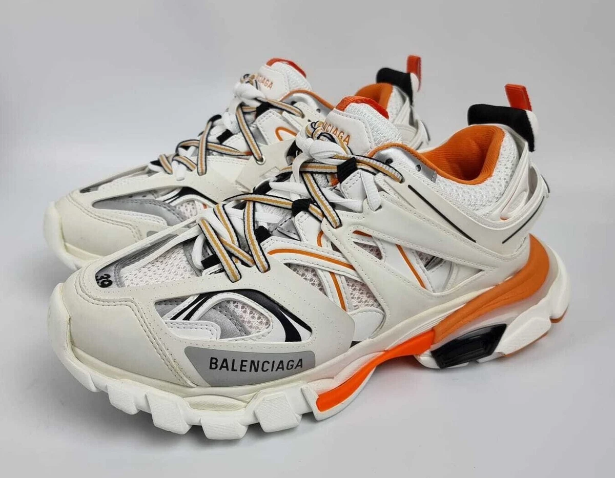 Baskets femme Balenciaga Track blanches et oranges neuves eBay
