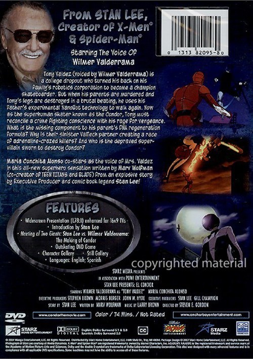 ダダ•ダソ•ダソミアンDVD Stan Lee Presents: The Condor (DVD, 2007) (C) Wilmer