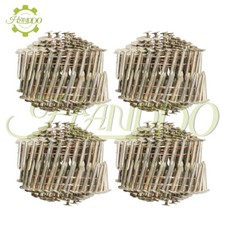 7200Pcs 1-1/4" 0.12" Coil Roofing Nail Galvanized 3/8" Head Diameter 15 Degree