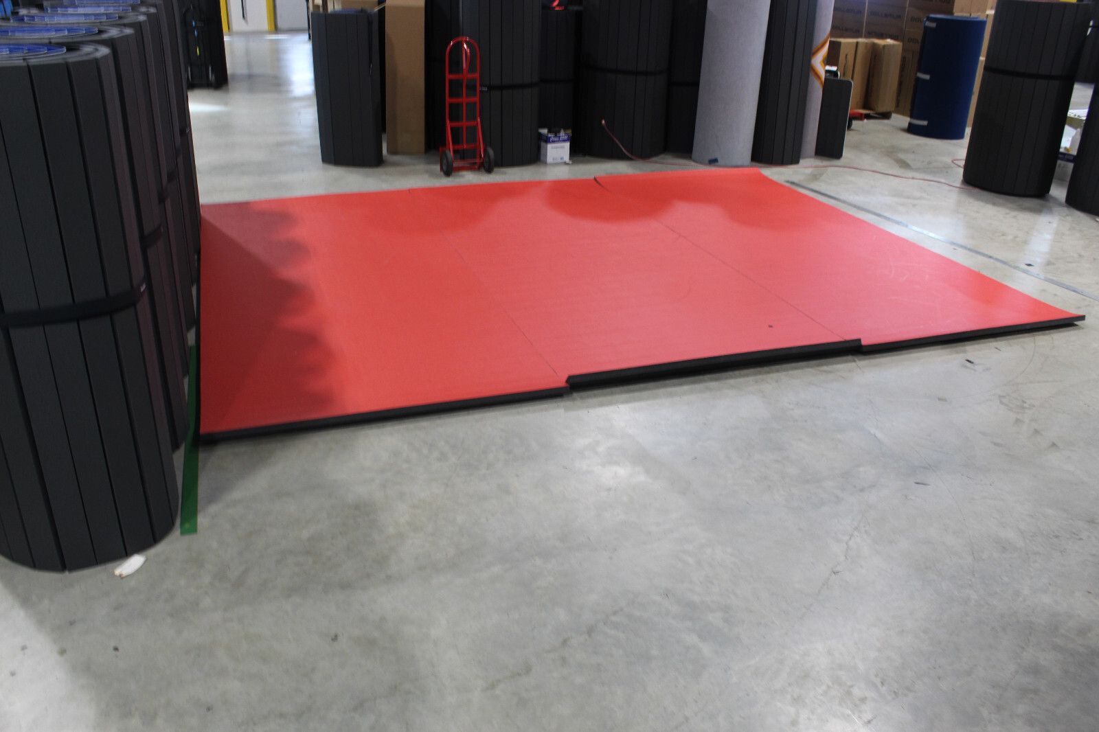 13' x 17' x 1 5/8" Dollamur FlexiRoll Wrestling Mat READ DESCRIPTION