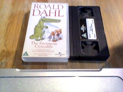 THE ENORMOUS CROCODILE UNIVERSAL UK PAL VHS VIDEO 2003 Road Dahl Quentin Blake