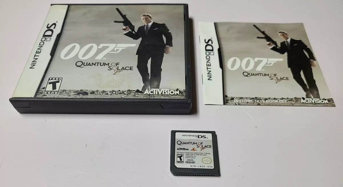 profil pålægge Rund James Bond 007: Quantum of Solace - Nintendo DS DSL DSI 3DS 2DS COMPLETE  CIB 47875832756 | eBay