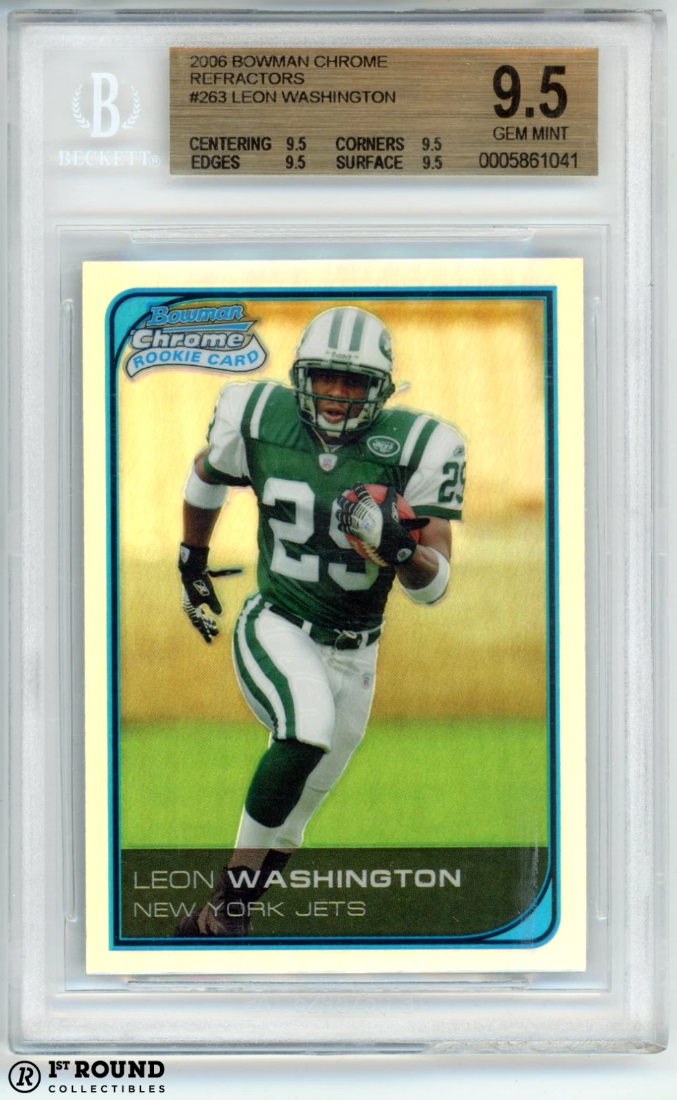 Leon Washington Bowman Chrome #263 Base