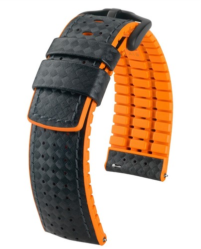 HIRSCH Performance Uhrenarmband "Ayrton", 20-24 mm, schwarz, neu! - Picture 10 of 18