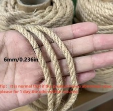 Natural Brown Jute Twine Rope 2-14mm Rustic String Burlap Cat Scratching Garden