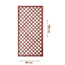 Griglia/Steccato/Pannello grigliato legno trattato giardino e terrazzo 180x90cm