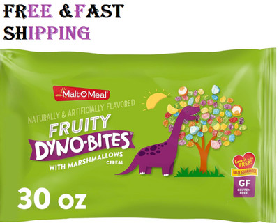 Malt-O-Meal Fruity Dyno Bites Cereal with Marshmallows, Gluten Free Breakfast Ce