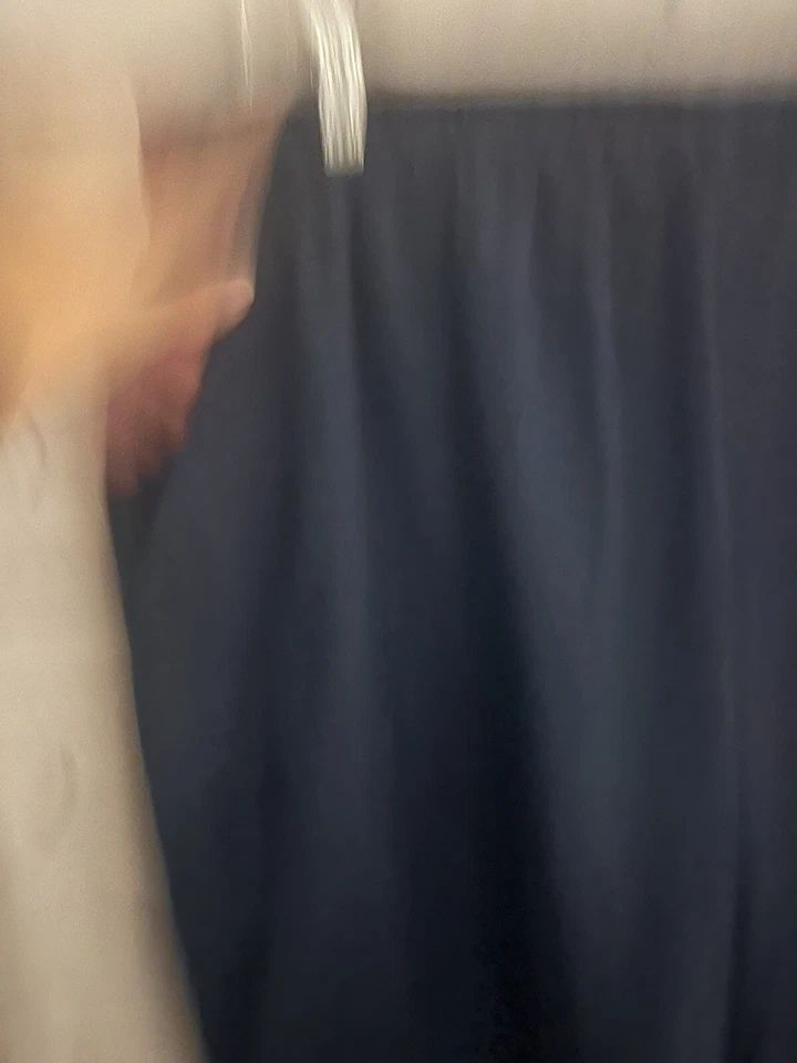 Pantalones Médicos Scrub Star Azul Sólido Cintura Elástica Poliéster/Algodón Para Mujer Talla 3XL Foto 3 de 4