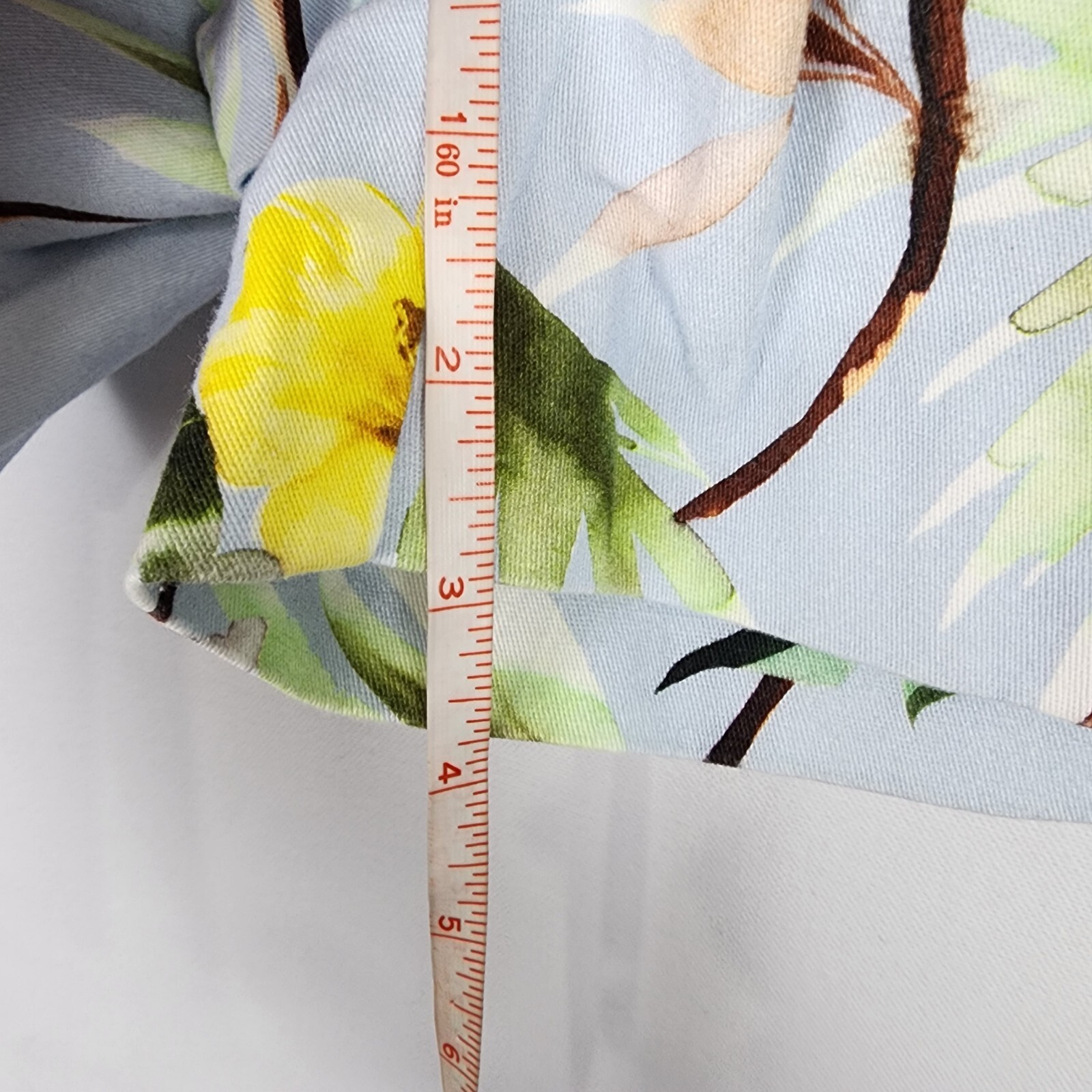 Zara Basic Women's Light Blue Tropical Floral Sho… - image 4