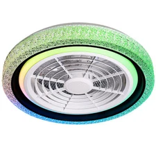 20" Smart Ceiling Fan with Light Alexa Google Assistant with Bluetooth Speaker