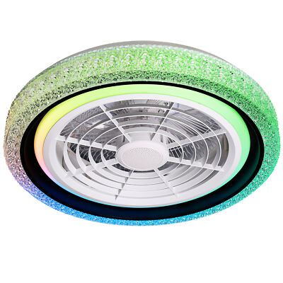 20'' Smart Ceiling Fan with Light Alexa Google Assistant with Bluetooth Speaker