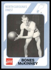 Bones McKinney #126 1989 Collegiate Collection North Carolina's Finest NM MT