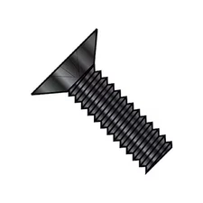#10-32 x 1 in Phillips Flat Machine Screw, Plain Steel, 1000 PK, MS24693-276B