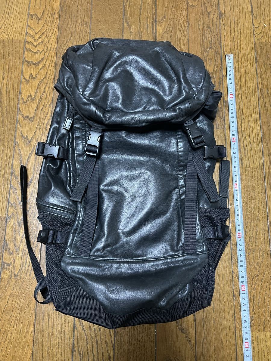 porter backpack progress leather black Backpack L… - image 1