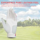 Women Golf Glove Left Hand PU with Ball Marker for Right Handed Golfer Small — photo 3