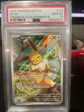 2025 POKEMON SVP PRISMATIC EVOLUTIONS ETB PROMO #173 EEVEE PSA 10