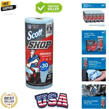 Blue Towels 75130, 9.4"x11" Cloth-like Paper Towel 30 Rolls of 55 Sheets, 1,6...