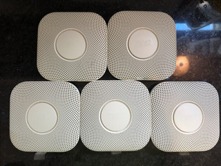 Google Nest Battery Smoke & CO Detectors (5) units total (3) expire Aug 2028