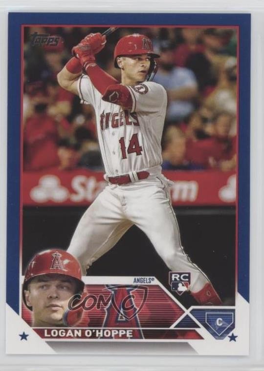 2023 Topps Series 2 Royal Blue Logan O'Hoppe #363 Rookie RC 1a93