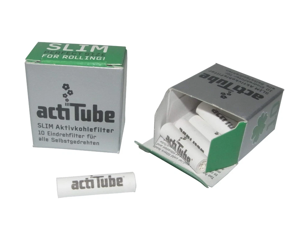 500 filtri - Actitube SLIM 7mm - Filtri al carbone attivo -- 10 SCATOLA . Nuovo - Imagen 3 de 4