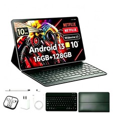 Tablet 10" Android 13 Tablet 16 128GB 10 Core 1920 1200 HD IPS WIFI 2026