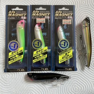 DUEL Aile Magnet SB 105mm and 125mm. Surface Topwater New and Used. 