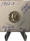 1942-D Mercury Dime MS65 FB Blazing White Gem Strong Strike