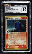 CGC 10 GEM MINT Heracross 3/101 EX Dragon Frontiers Holo Pokemon Card