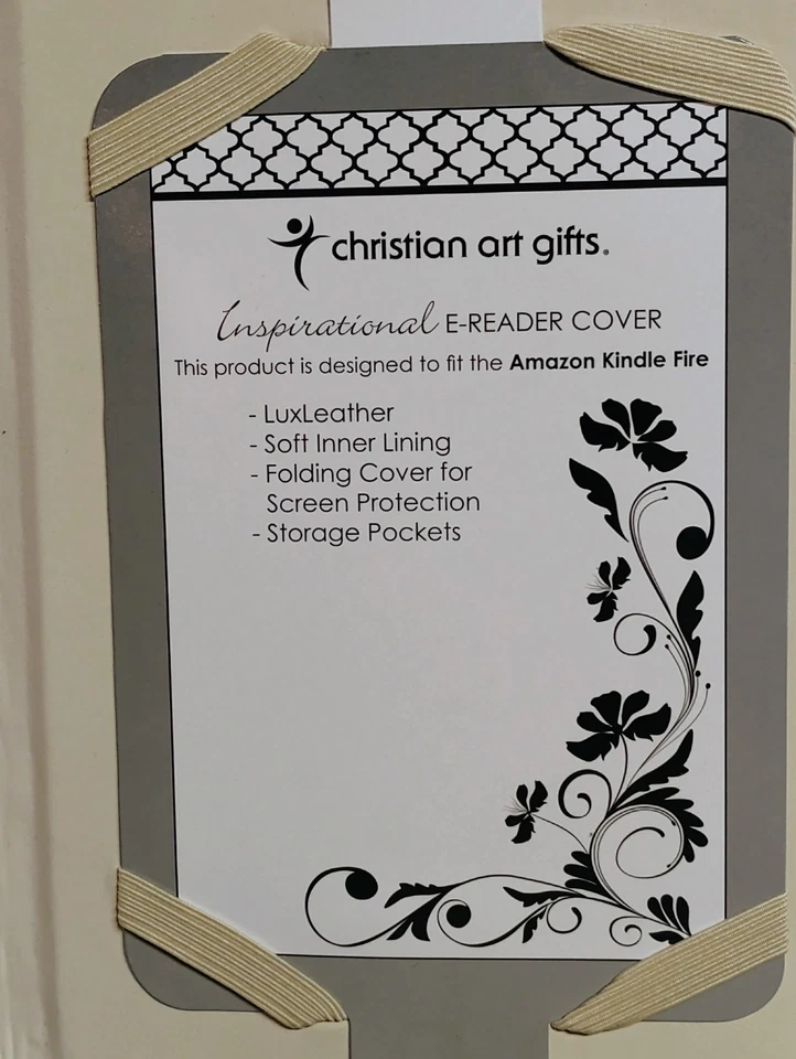 Christian Art Gifts Inspirational Cover E-Reader Amazon Kindle Fire Faux Leather - Image 3 of 4