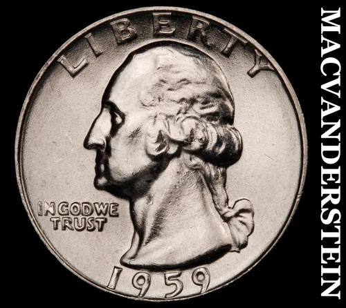 1959-D Silver Washington Quarter-Choice Gem BU Lustrous No Reserve #i6677